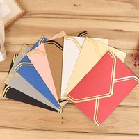 Exquisite Business invitation Envelopes with custom gold stamping edge