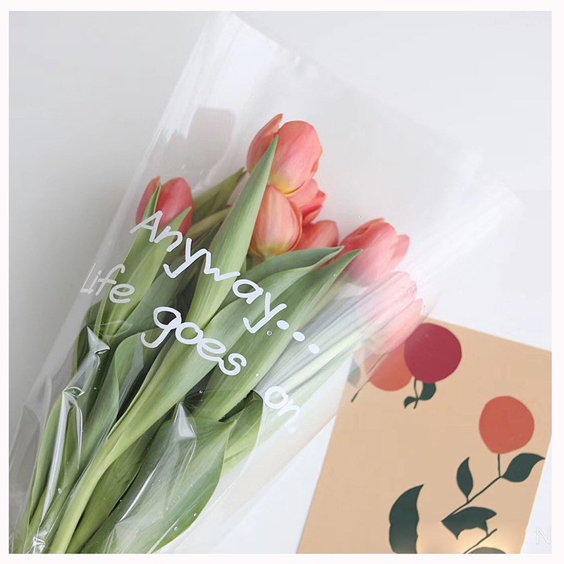Transparent Waterproof Cellophane Flower Wrapping Paper - 顶存
