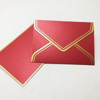 Exquisite Business invitation Envelopes with gold stamping edge