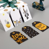 Exquisite Gold Stamping Gift Tag